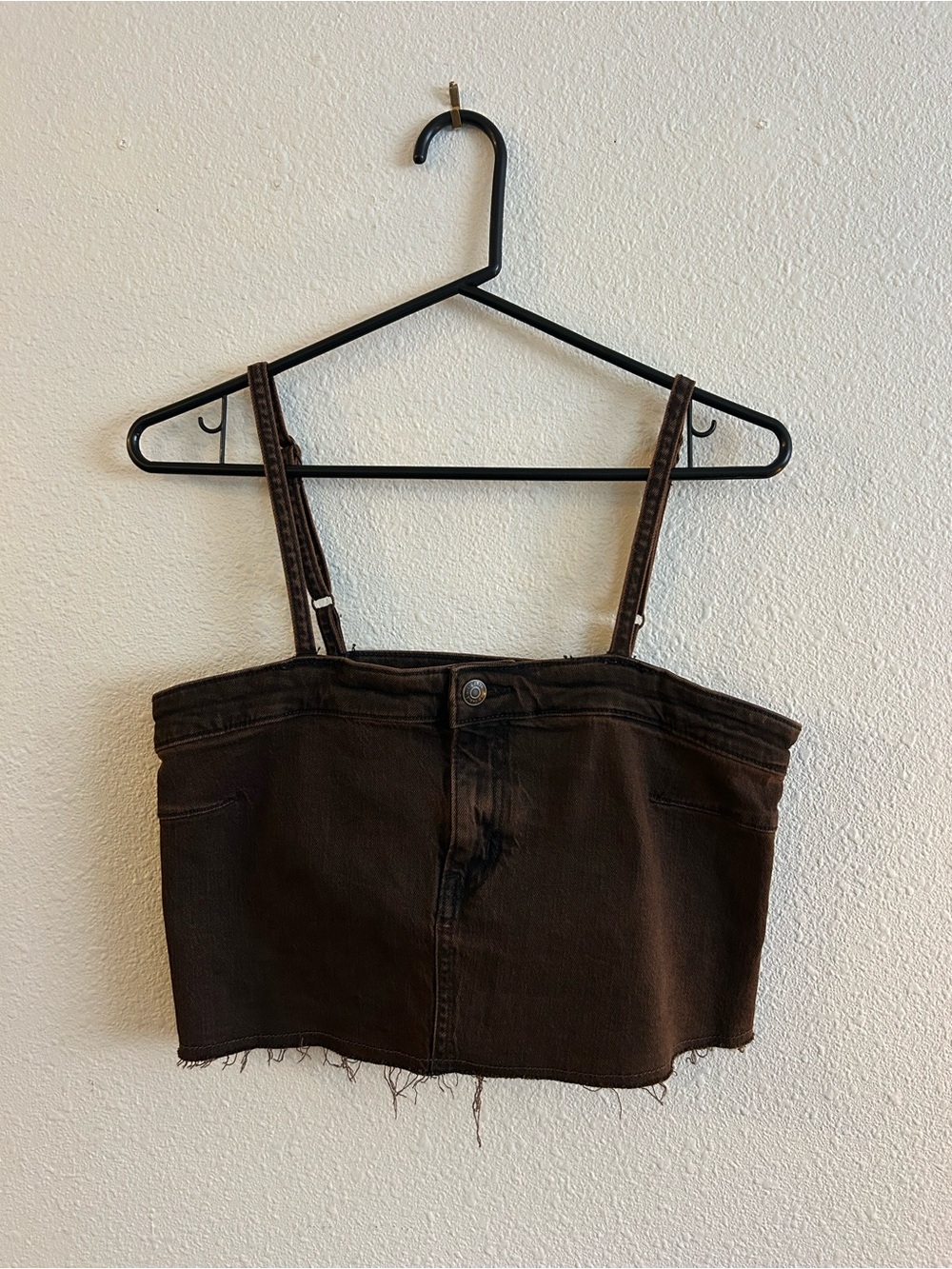 wild fable Dark Brown Denim Cropped Tank